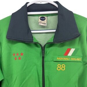 Blue Marlin Mens Green Nazionali Ciclanti 88 Full Zip Track Jacket VTG Y2K Small